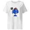 Two tone blue face       Women's Organic Ribbed Neck Stella Muser T-Shirt | Stanley/Stella SATW002