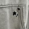 XS ★ GREEN DENIM PATCH HOODIE