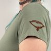 M ★ LIGHT GREEN V NECK TEE