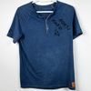 S ★ BLUE BUTTON TEE