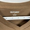 M ★ LIGHT BROWN V NECK TEE 