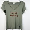 M ★ LIGHT GREEN V NECK TEE