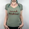 M ★ LIGHT GREEN V NECK TEE