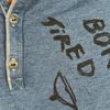 S ★ BLUE BUTTON TEE