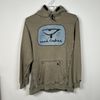 XS ★ GREEN DENIM PATCH HOODIE
