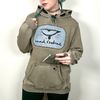 XS ★ GREEN DENIM PATCH HOODIE