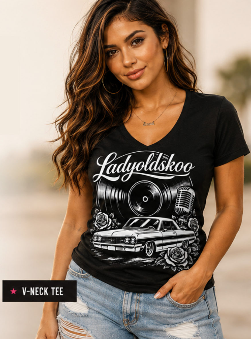 WOMEN'S V-NECK - Vinyl LOS
