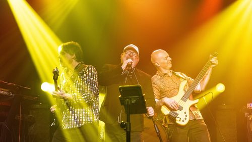 Forgotten Gods performing live on stage.