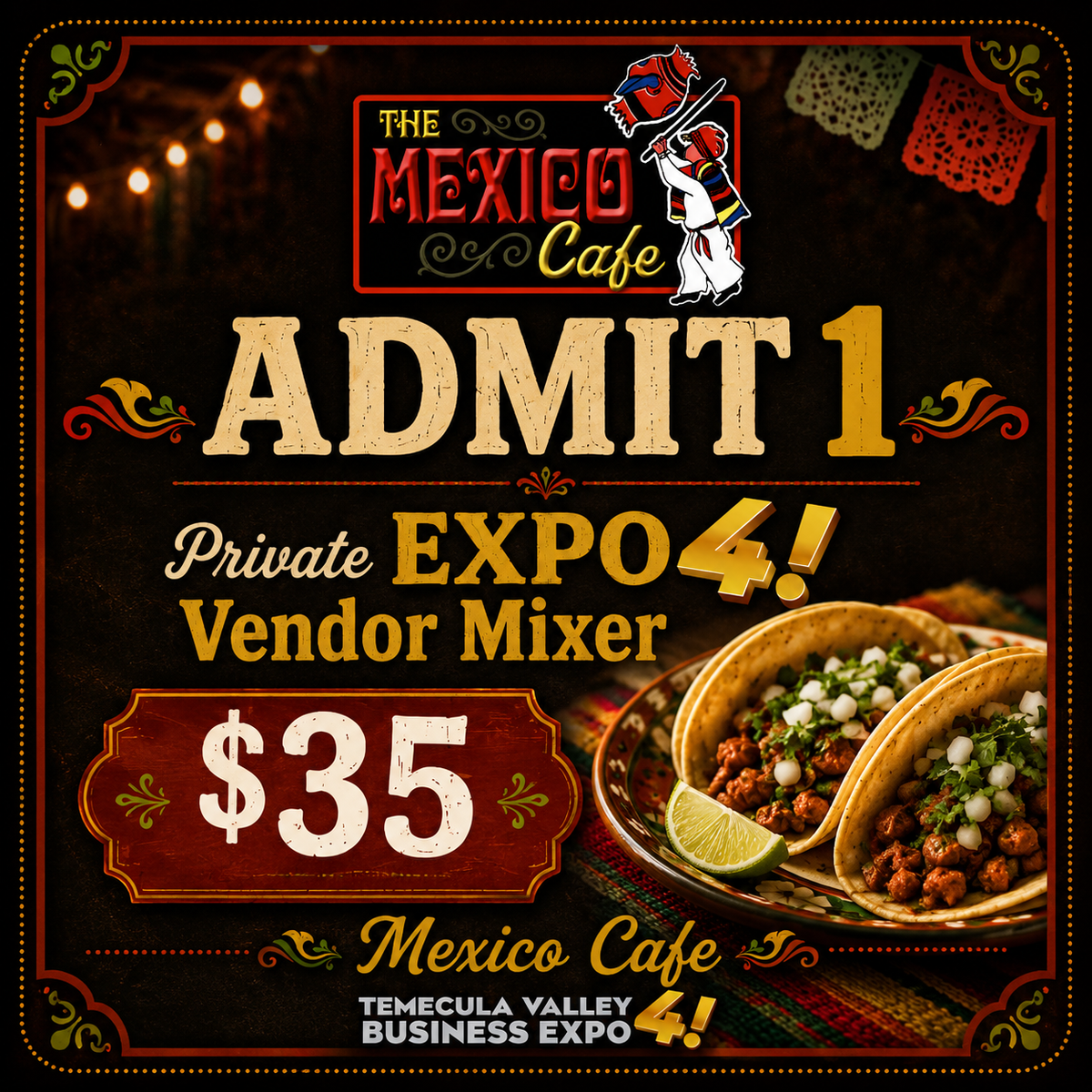 Private EXPO4 Vendor Mixer Admission