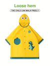 Dinosaur Raincoat for Kids- Lightweight, Waterproof Full-Body Hood & Pockets Dinosaur Rain Jacket