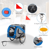 Folding Dog Bike Trailer Pet Cart for Bicycle w_Universal Hitch