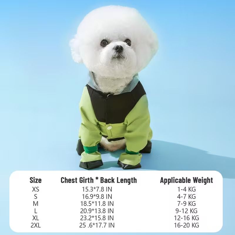 Waterproof Dog Pants with Feet Covers, Leg Guards Full Cover Gear