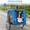 Folding Dog Bike Trailer Pet Cart for Bicycle w_Universal Hitch