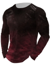 MENS 3D PRINTED GEOMETRIC PATTER WINTER TOP SHIRT