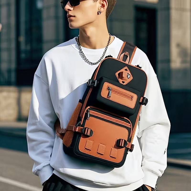 Mens Shoulder Bag Mens Crossbody Bag Anti-Theft Shoulder Bag For Men