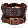 Heavy Duty Stud and Leather Dog Collar for Big Dogs