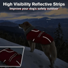 Dog thermal jacket with reflective adjustable buckle jacket