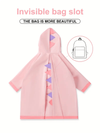 Dinosaur Raincoat for Kids- Lightweight, Waterproof Full-Body Hood & Pockets Dinosaur Rain Jacket
