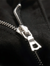 MENS SLIM FIT BLACK STRAIGHT LEG METAL STUD JEANS
