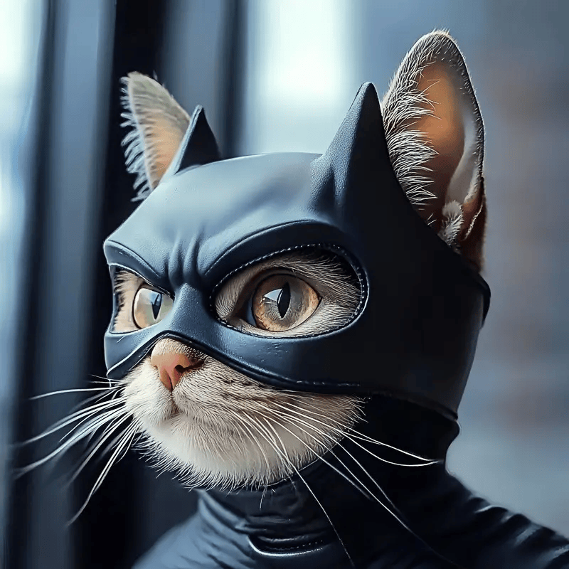 CyberPK Adjustable Soft Cat Mask with Ears