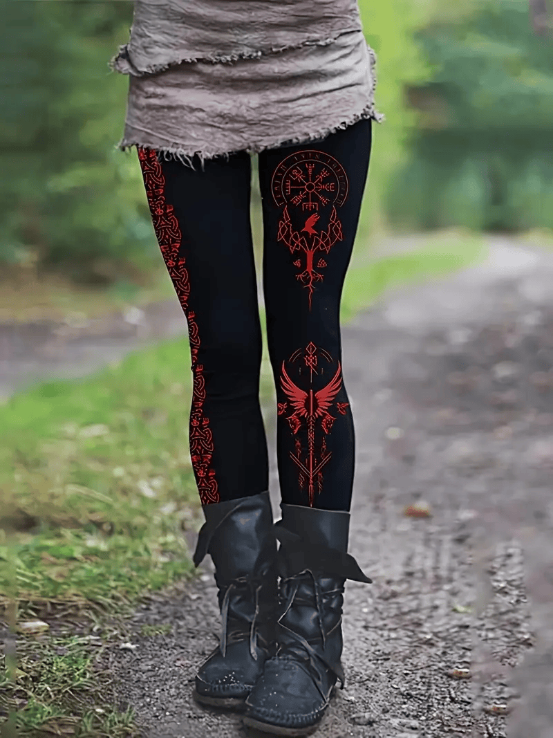 LADIES GEOMETRIC PATTERNED TIGHTS