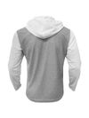 Mens Waffle Knit Casual Set _ Hoodie with Contrasting Seam Jogging Pants