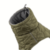Dog thermal jacket with reflective adjustable buckle jacket.