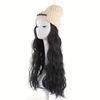 Womens Knit Beanie Hat with Long Curly Wavy Synthetic Hair Extensions