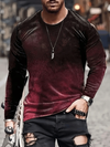 MENS 3D PRINTED GEOMETRIC PATTER WINTER TOP SHIRT