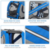 Folding Dog Bike Trailer Pet Cart for Bicycle w_Universal Hitch