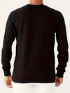 MENS LONG SLEEVE THERMAL MILANO ITALY FLAG CREW NECK T-SHIRT (VARIOUS COLORS)