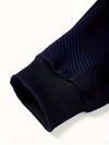 Mens Casual Fashion Set Knitted Jacquard Sweatshirt and Pants Two-Piece Set