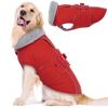 Dog thermal jacket with reflective adjustable buckle jacket