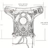 New Cross-Border Steampunk Shoulder Crossbody Chain Trendy Waist Bag