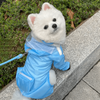 Fully Covered Pet Raincoat with Rain Boots, Fully Wrapped Raincoat with Snap Button Design. 