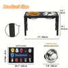 Elevated Dog Bowls For Extra Large Dogs With Mat.