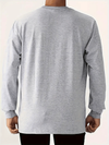 MENS LONG SLEEVE THERMAL MILANO ITALY FLAG CREW NECK T-SHIRT (VARIOUS COLORS)