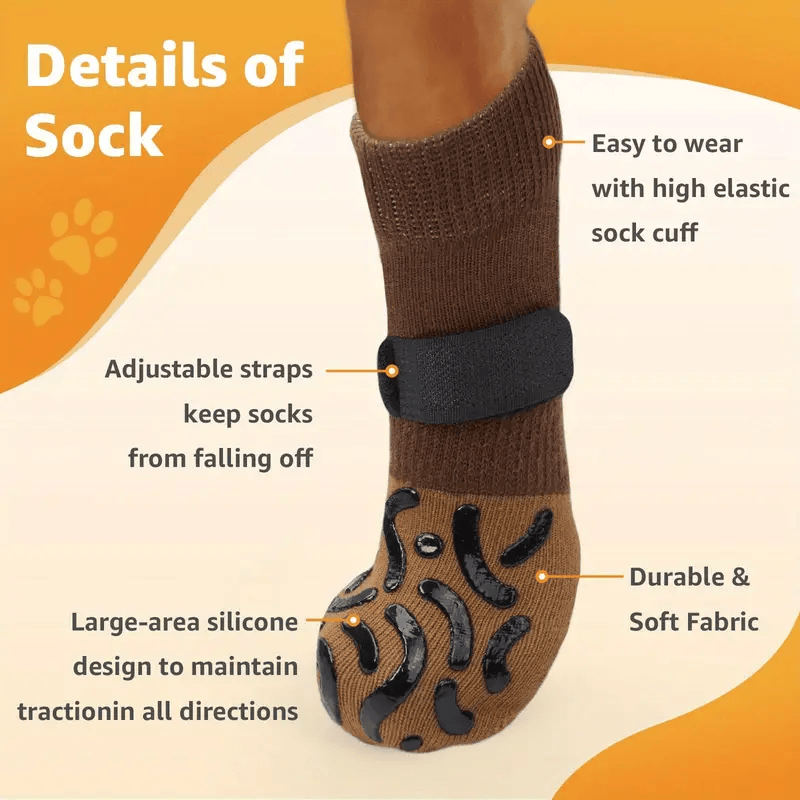 Double Sides Non-Slip Dog Socks