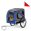 Folding Dog Bike Trailer Pet Cart for Bicycle w_Universal Hitch