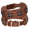 Heavy Duty Stud and Leather Dog Collar for Big Dogs