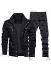 Mens Casual Suit Jacket Cargo Men Set Outdoor Hardman Coat