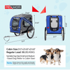 Folding Dog Bike Trailer Pet Cart for Bicycle w_Universal Hitch