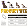 Stainless Steel Dog Chain Necklace, 32mm Cuban Link Chain Silvery Pet Collar
