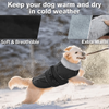 Dog thermal jacket with reflective adjustable buckle jacket