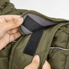 Dog thermal jacket with reflective adjustable buckle jacket.