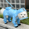 Fully Covered Pet Raincoat with Rain Boots, Fully Wrapped Raincoat with Snap Button Design. 