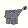 Winter Warmth Knitted Dog Hat Polyester Filled,