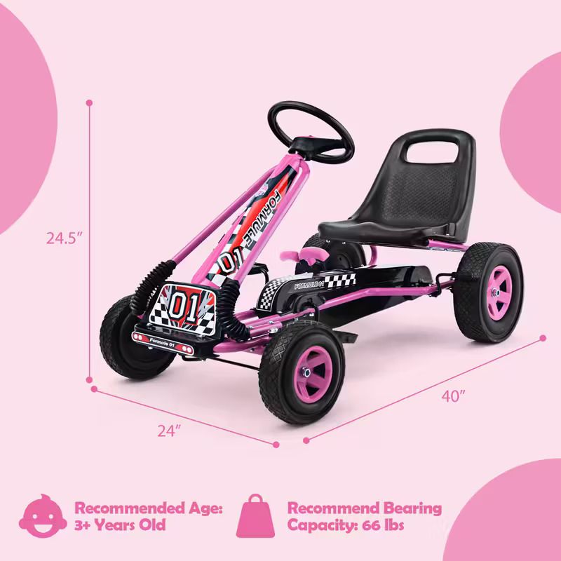 BOYS & GIRLS PEDAL GO-CART