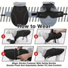 Dog thermal jacket with reflective adjustable buckle jacket