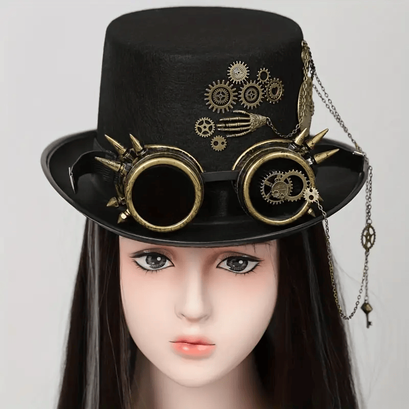 Heavy Metal Skull Rivet Hat.